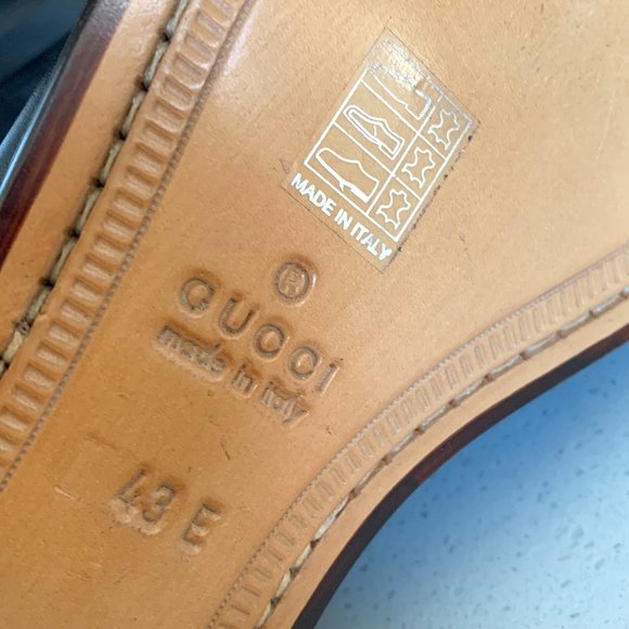 💝Gucci Black Leather Riding Style Boots 43 Men's - Picture 4 of 9